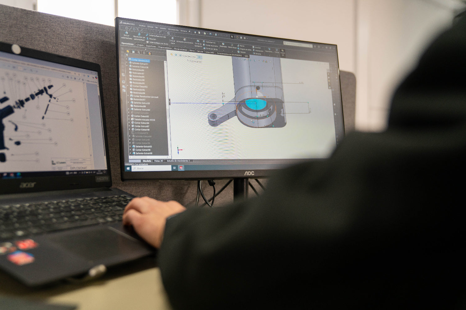 diseño en solidworks laser industrial lc lasers