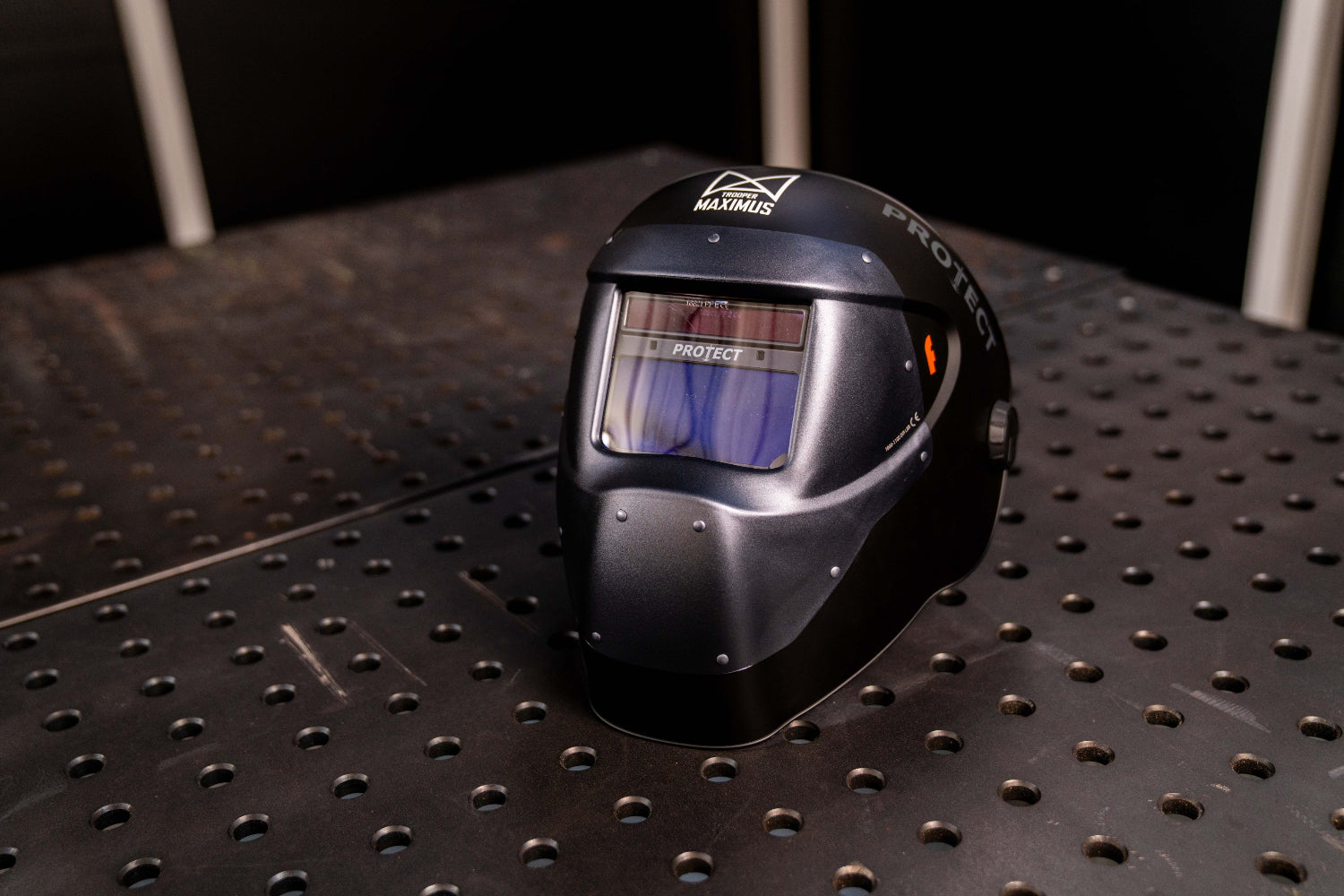 Máscara de seguridad para protección en limpieza y soldadura láser marca protect