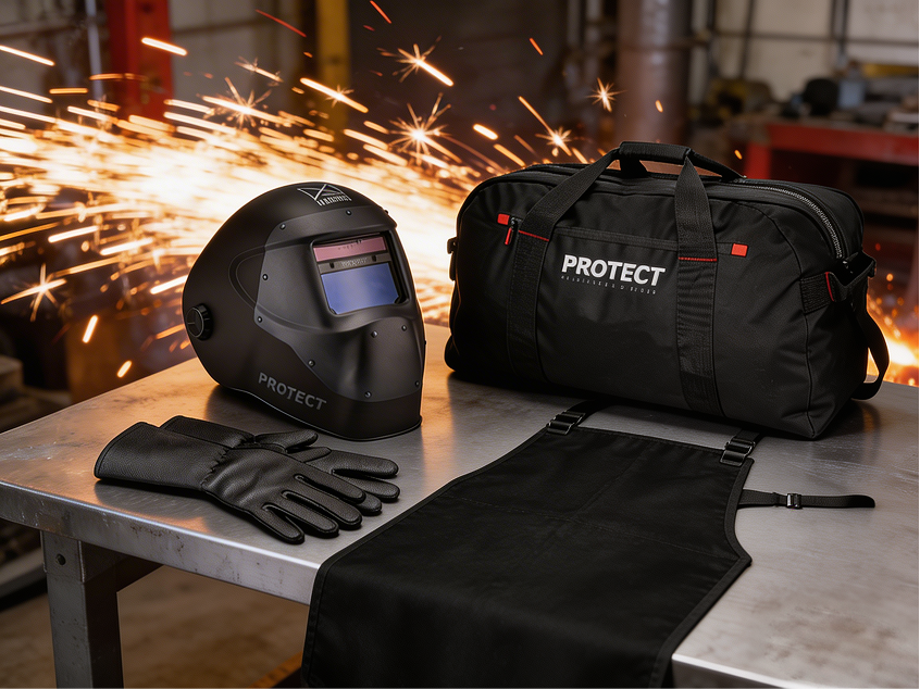 kit de protección para soldadura y limpieza láser marca protect