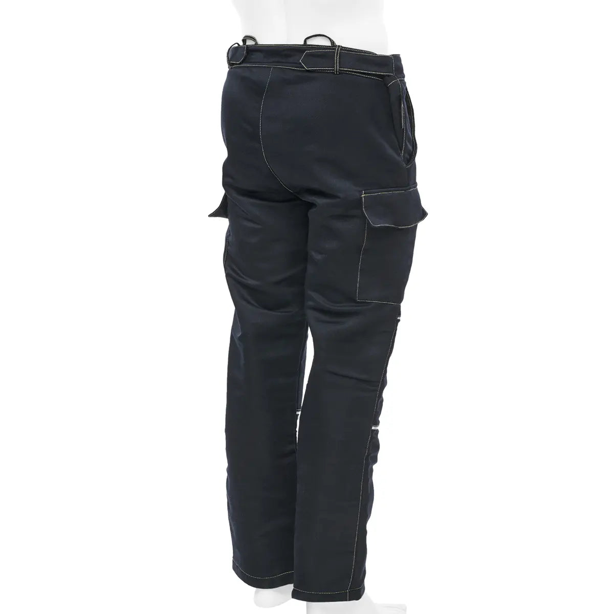 detalle del tejido del pantalón de protección